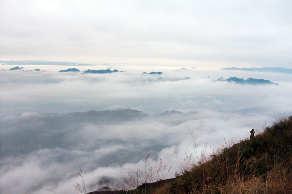 View of clouds from Ta Xua Mountain - Ta Xua Vietnam