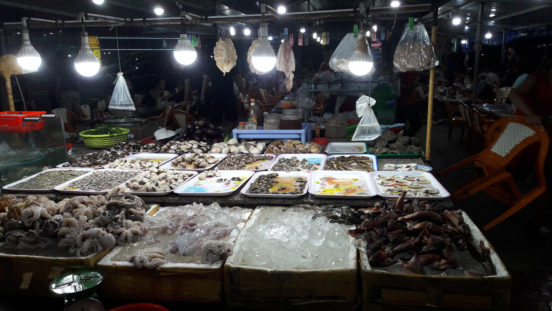 Fresh seafood at Vung Tau Night Market