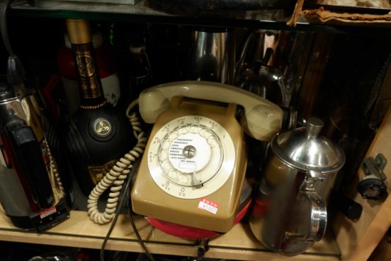 An old telephone at Antiques at Seoul Folk Flea Market