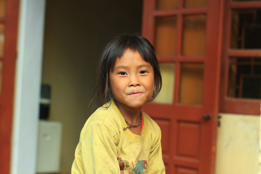 Smiling girl in Mu Cang Chai