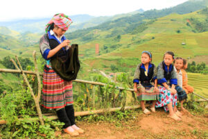 Local Hmong people in Mu Cang Chai