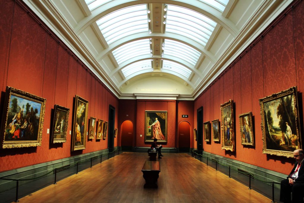 An exhibition room at the National Gallery London - London Budget Trip - 14 free attractions London detailed reviews