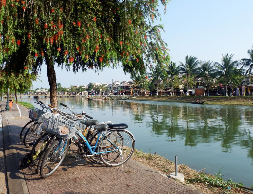 Peaceful morning by the river in Hoi An