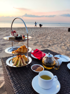 Afternoon tea on the beach at Vinpearl Resort & Golf Phu Quoc